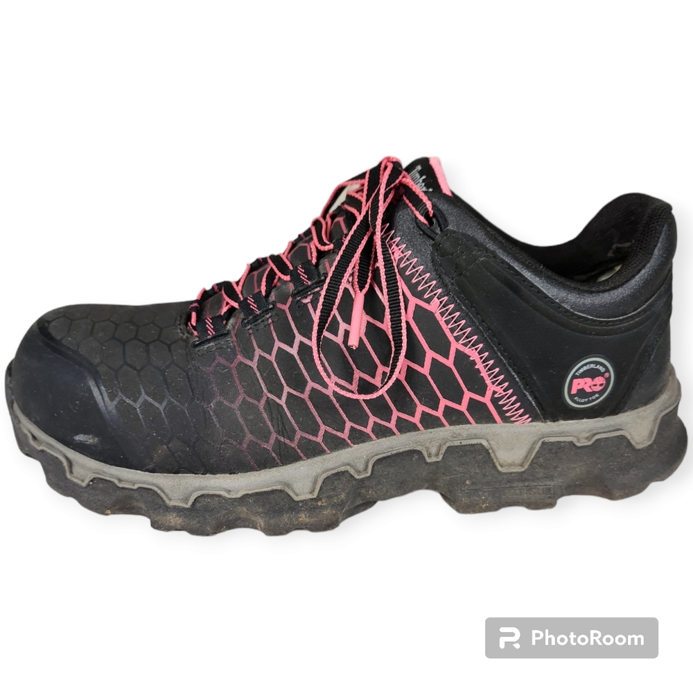 Women's Timberland PRO® Powertrain Sport Alloy Toe Work Sneaker size 8.5